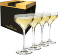 Libbey Signature Coupe Glasses Set of 4, Timeless Cocktail Glasses for Drinks and Desserts, Bar Glassware for All Occasions