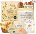 Reusable Bread Bags for Homemade Bread (5 in 1) – 2 XL Cotton Beeswax Bags, Reusable Beeswax Wrap, Bowl Cover & Dough Scraper – Eco-Friendly Storage for Sourdough Bread Bags.