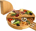 Picnic at Ascot Multi-Level Cheese/Charcuterie Board - Patented Unique Design Stores as a Wedge