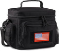ATRIPACK Lunch Box for Men, Tactical Lunch Bag MOLLE Webbing Leakproof Insulated Large Lunch Cooler Women Adult Meal with Adjustable Shoulder Strap Durable Lunch Pail(Black)