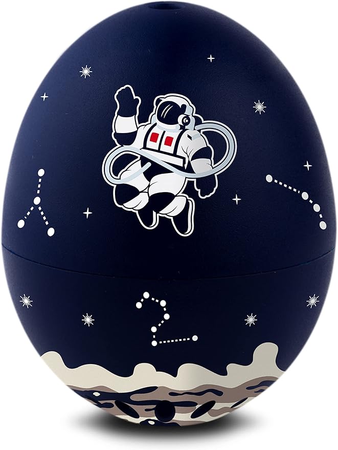Space BeepEgg – Egg Timer for Boiling Eggs – Musical Egg Cooker for Soft, Medium, Hard Boiled Eggs – Food Safe – Singing Floating Egg Timer – Egg Cooker for 3 Levels of Doneness - Brainstream