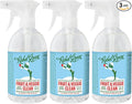 Rebel Green Fruit & Veggie Clean - Plant-Based Produce Cleaner - Natural Fruit and Vegetable Wash with No Aftertaste - Dirt & Grime Removal - Made with Organic Extracts of Citrus - 3 Pack 17 FL OZ