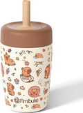Fimibuke Kids & Toddler Cups Spill Proof, 12 OZ Capybara Insulated Sippy Cups for Toddlers Boys Girls, Toddler Straw Tumbler, Stainless Steel Kids Water Bottle with Twist Lids & Silicone Straw, 1 Pack