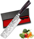 imarku Nakiri Knife,7 Inch High Carbon Stainless Steel Japanese Chef Knife,Razor Sharp Chopping Vegetable and Meat Cleaver Kitchen Knife with Ergonomic Handle,Mothers Day Gifts for Mom