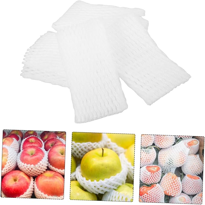 1pack Foam Mesh Sleeves for Fruit Protection Breathable and Reusable Netting Bags for Eggs Strawberries and More Versatile Cushioning for Safe Transport