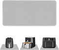 Heat Resistant Mat for Air Fryer, 15 x 35in Heat Resistant Mat for Countertop, Fireproof Silicone Countertop Protector Appliance Slider Hot pod for Air Fryer, Coffee Maker, Toaster, Oven (Grey)