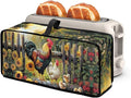 Toaster Cover Cute Farm Chicken Toaster Cover 2 Slice Long Slot Beige Slim Dustproof & Water-Resistant Dust Covers for Toasters 2 Slice Long Slot, Decor Kitchen Appliance Covers