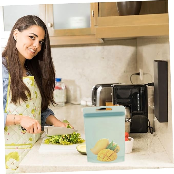 Freezer Bag Food Storage Pouch with Sealing Design Reusable and Portable for Fridge Organization for Meal Prep and Food Preservation