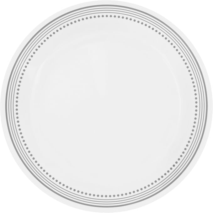 Corelle Mystic Gray Chip and Break Resistant Dinner Set for 4 Person, Grey, 12-Piece