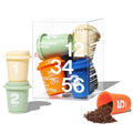 Saturnbird Super Instant Coffee Pods, Specialty Cold Brew Freeze-dried Coffee, No.1-6 Light/Medium/Dark Roast, 100% Arabica, Brew with Hot/Cold Water or Milk, 6 Single-Serve Packets