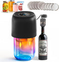 Electric Mason Jar Vacuum Sealer Kit for Wide-Mouth & Regular-Mouth Mason Jars, Food Saver Vacuum Canning Sealer Machine (Sapphire Can Opener)