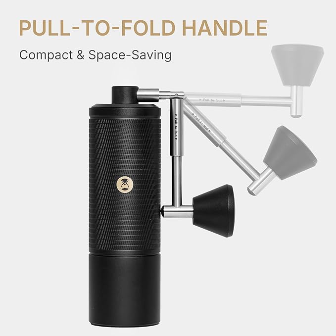 TIMEMORE C5 ESP PRO Manual Coffee Grinder, 42mm Stainless Steel S2C Burr, 50 Adjustable Settings Hand Grinder, All-Metal Portable Coffee Grinder for Espresso, Pour Over & French Press, 30g, Black