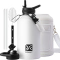 DYSANKY Insulated Water Bottle with Portable Carrier Bag for Outdoor 64 oz