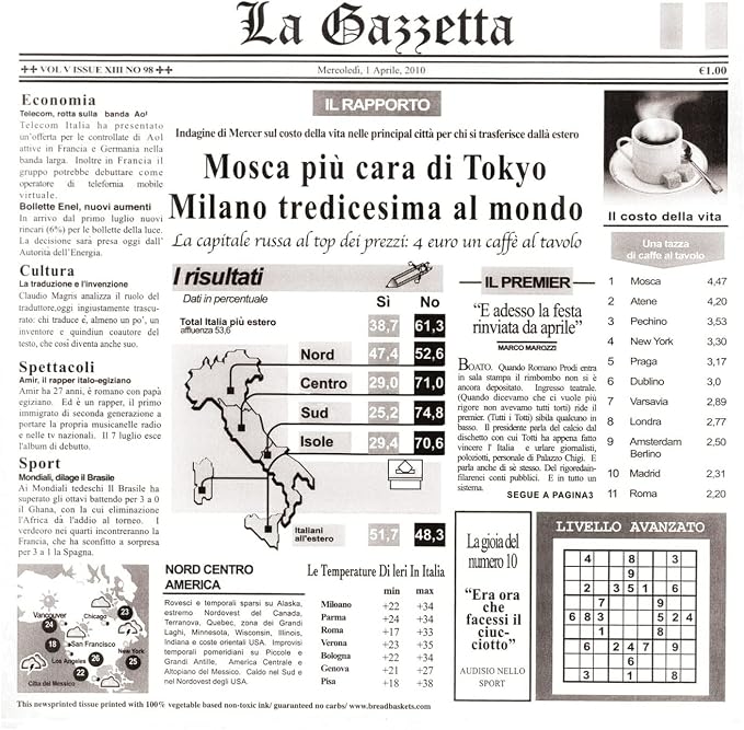 G.E.T. 4-TI1808 12" x 12" White Food-Safe Italian Newsprint Liner (Pack of 1000)