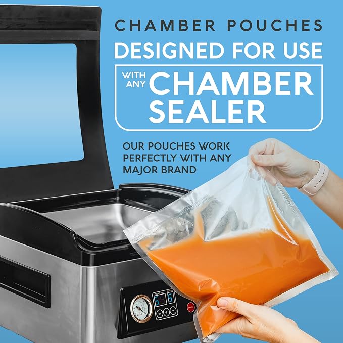 Avid Armor Chamber Vacuum Sealer Bags – 6x8" – 250 Pack – Heavy Duty Commercial Grade, BPA-Free Pouches for Sous Vide, Food Preservation, Meat Storage, Freezing, and Long-Term Storage