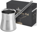 Quality Turkish Coffee Pot - Turkish Coffee Maker, Chai Pot, Arabic Coffee Pot, Briki Greek Coffee Pot, Greek Briki, Cezve, Ibrik (24oz)