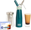 1L Nitro Coffee Maker, Aluminum Nitro Cold Brew Coffee Maker with Special Nitro Diffuser Nozzle & Cold Brew Maker for Making Nitro Cold Brew, 1 Quart/1L, Includes (10) Nitro Cartridges