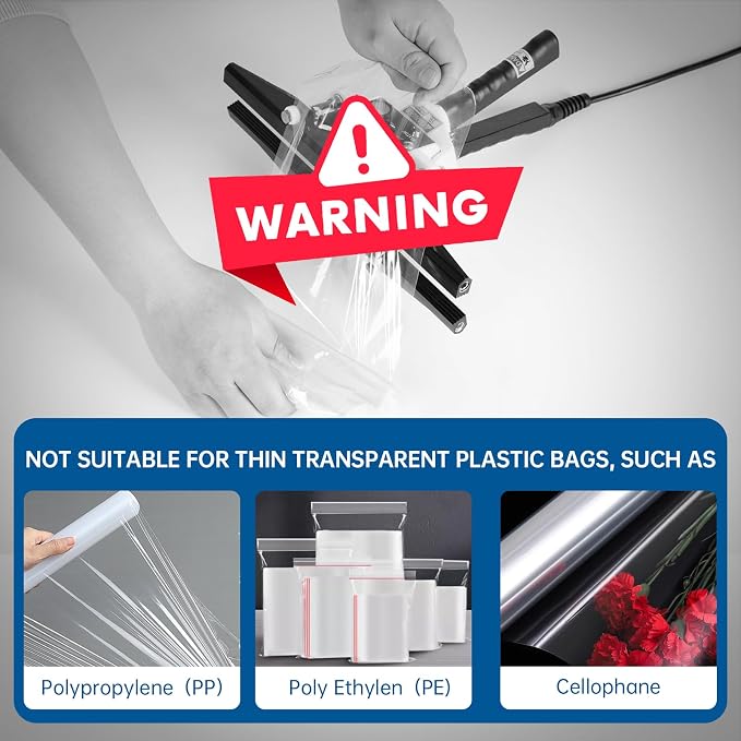 Portable Handheld Heat Sealer Machine, FKR-300 12-Inch | For Foil, Kraft, and Mylar Packaging