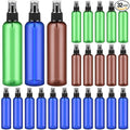 Eccliy 32 Pcs 8 oz Spray Bottles Fine Mist Plastic Spray Bottles Clear Empty Sprayer Hairs Refillable Travel Sprayer with Pump Cap for Cleaning Oils Travel Perfumes(Multicolor,Colored)