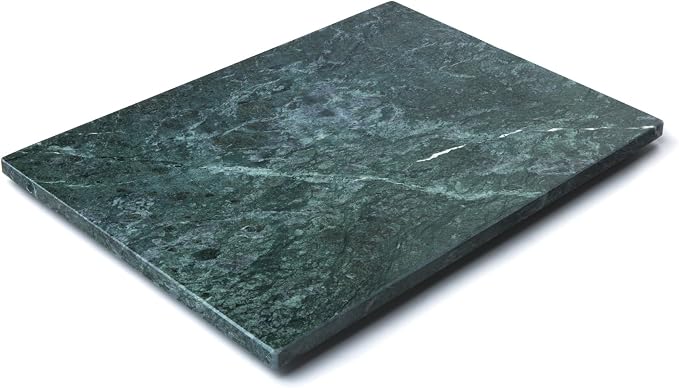 Fox Run Marble Pastry Board, Green, 12" x 16" x 0.5"