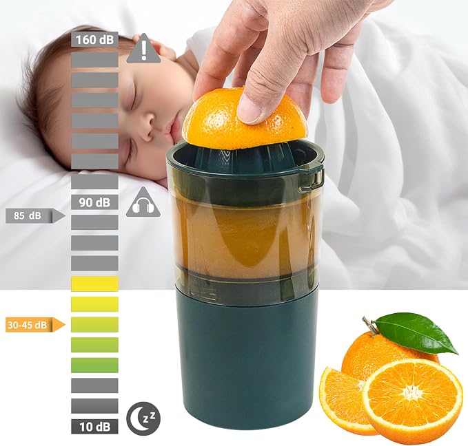 Citrus Juicer Electric auto on off by hand press Orange Juicer squeezer with Pulp Control Strainer Lemon Squeezer for lime grapefruit pomegranate with Powerful motor Portable (Dark Green)