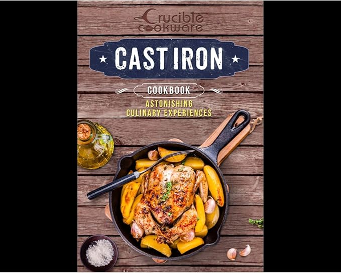 10.25-Inch Cast Iron Skillet Set (Pre-Seasoned), Including Large & Assist Silicone Hot Handle Holders, Glass Lid, Cast Iron Cleaner Chainmail Scrubber, Scraper | Indoor & Outdoor Use