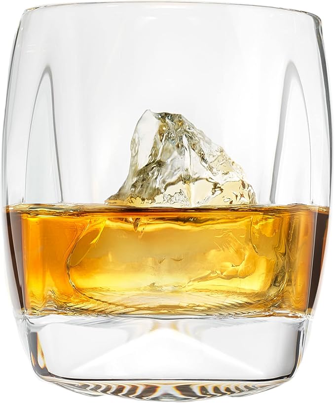 NORLAN Rauk Heavy Tumbler, 250 mL (8.5 oz) / Clear - Heavy-based Crystal Lowball Tumblers for Whiskey, Bourbon, Scotch, or Other Fine Spirits.