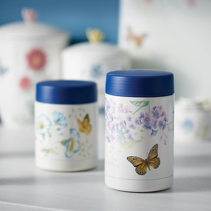 Lenox Butterfly Meadow Insulated Food Container, 0.65 LB, Multi