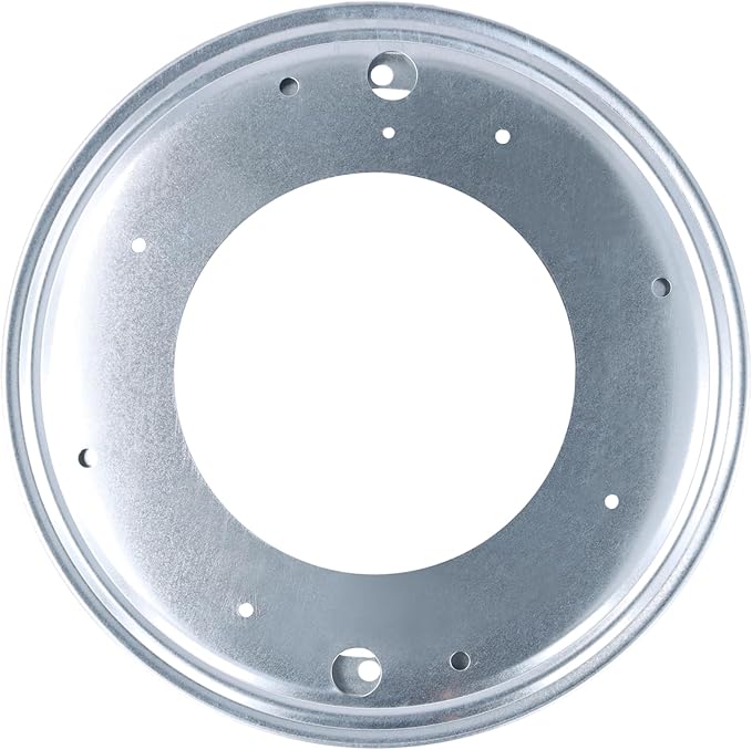 4 PCS 12 Inch Lazy Susan Turntable Hardware,360°Rotating Swivel Plate,5/16 Thick Turntable Bearing Plate, Round Lazy Susan Rotating Hardware for Table