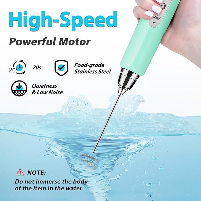 Purple+Blue Milk Frother Set