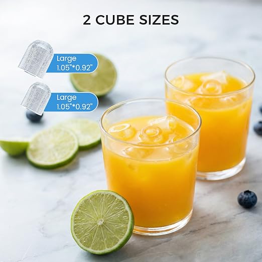 COWSAR Ice Maker Countertop, Portable Ice Machine Countertop with Self-Cleaning, 8 Cubes in 6 Mins, 26 lbs/24Hrs, Quiet Commercial Compact Ice Machine for Home, Camping, Bar, Sliver