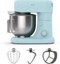Martha Stewart 5.3Qt Stand Mixer, 12-Speed Tilt-Head Electric Kitchen Mixer with Stainless Steel Bowl, Dough Hook, Whisk & Beater, Splash Guard, Ideal for Baking Bread, Cake & Whipping, Sky Blue