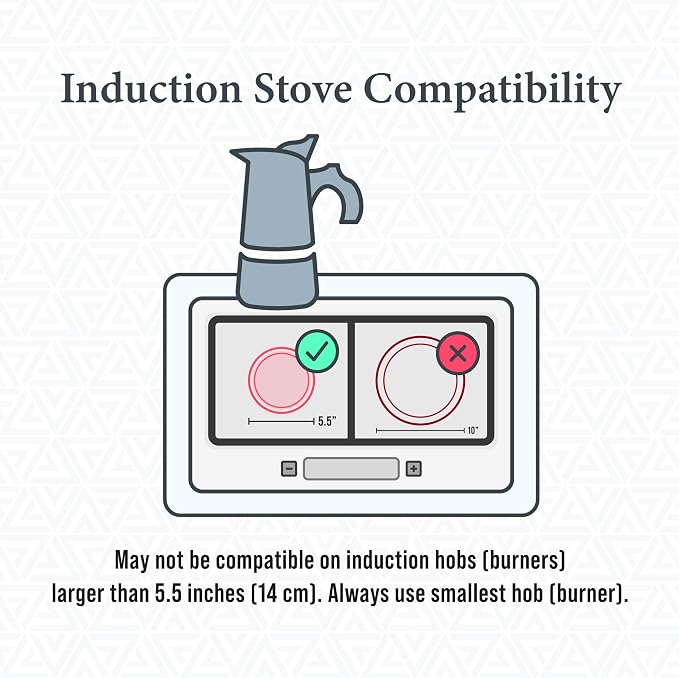 The London Sip Glass and Stainless Steel Stovetop Espresso Maker, Moka Pot Italian Coffee Percolator, Large (15.2 oz)