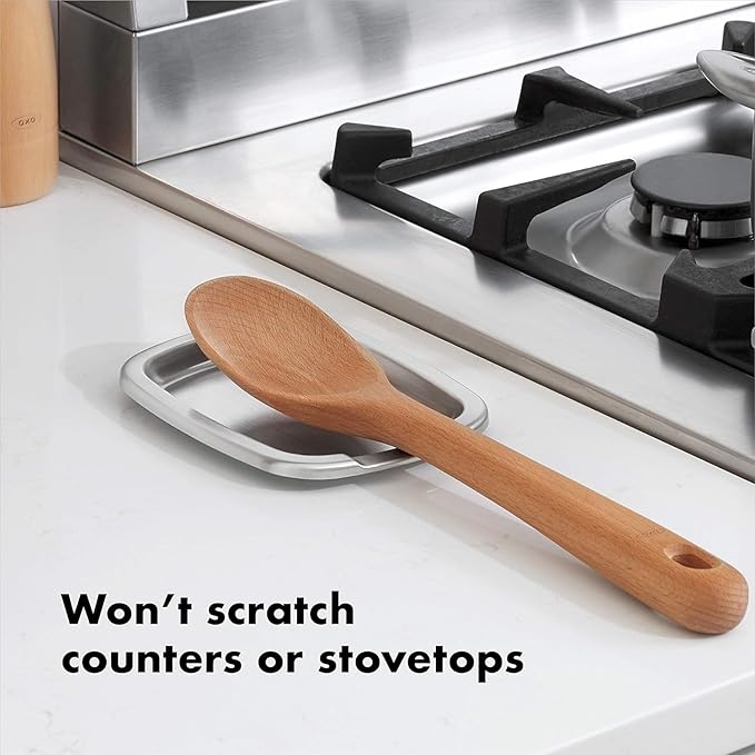OXO Good Grips Non-Slip Spoon Rest Stainless Steel, Pack of 2