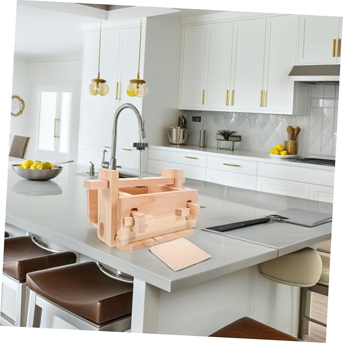 DIY Tofu Press Mold for Homemade Tofu Wooden Making Tool with Cheesecloth for Easy Soybean Curd Creation for Home Kitchen Lovers
