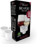 PureWine Bio-Pods for Wine Purifier & Aerator - Red & White Wine Filters for Histamines and Sulfites, Helps Allergies & Headaches, Sulfite Remover, Gift Accessories for Women & Men - 8 Refill Pack