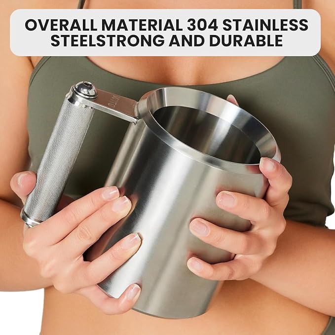 WITO Coffee Mug 22LB,400ML,Dumbbell 10KG,Stainless Steel Cups,Overweight Dumbbell Fitness Sports Water Cup,Gym Workout Coffee Enthusiast Gift,Prank Gift (22LB - 400ML)