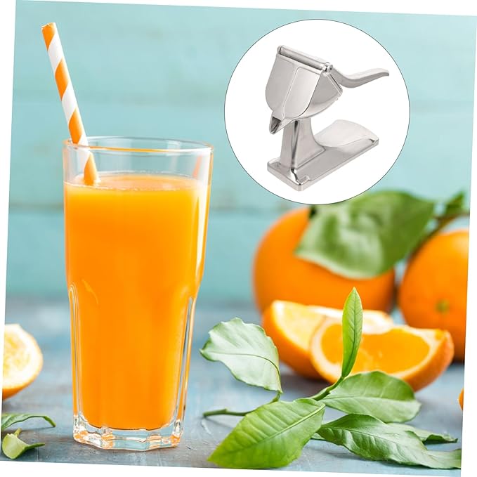 Manual Citrus Fruit Juicer Hand Press Aluminum Alloy Fruit Extractor Tool Lightweight Portable Manual Juicer for Oranges Lemons Pomegranates Easy Squeeze for Home Kitchen