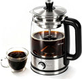 Horavie 8-Cup Electric Percolator Coffee Maker – Borosilicate Glass Carafe, Stainless Steel Filter, Auto or Manual Brew, Manual Keep Warm, Black