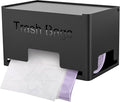 STWWO Extra Large Trash Bag Holder Dispenser, Metal Garbage Bag Dispenser Roll Holder,Trash Storage Organizer for Kitchen Laundry Room Under Sink, Wall Mounted or Freestanding, Black