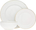 Godinger Gold Trimmed 18-Piece Dinnerware Set Coquille - Service for 6