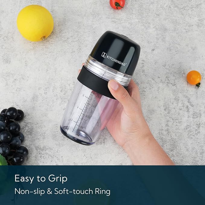 KITCHENDAO Precision Pour Glass Oil Dispenser and 2 in 1 Salad Dressing Shaker Container
