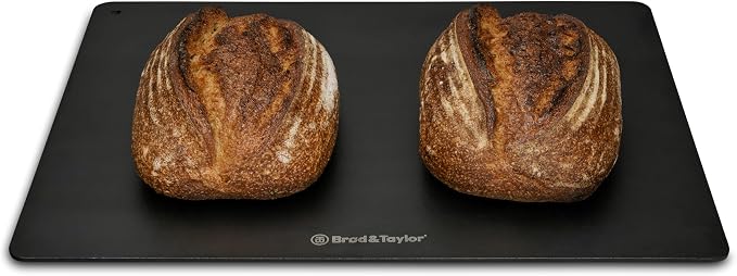 Brod & Taylor Bread Steel Duo, Bake Two Loaves at Once and Pizzas, Fast Preheating, Extra Durable Solid Steel, Pre-Seasoned & Ready For Baking