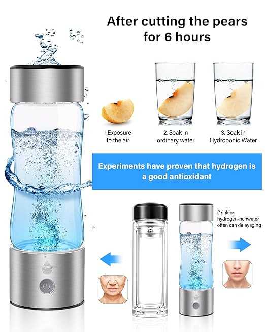 2025 Upgraded Hydrogen Water Bottle, 1600-2000 Hydrogen Water Bottle Generator, Hydroh Hydrogen Water Machine Improve Water in 3 Mins for Home, Office, Travel, Daily Drinking-005