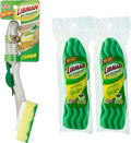 Libman All-Purpose Scrubbing Dish Wand - Fillable, with 4 Multi-Purpose Sponge Head Refills