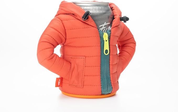 Puffin - The Alpine Jacket - Insulated 12 oz Can Cooler I Beer Bottle & Soda Can Insulator, Keep Drinks and Beverages Cold (Paprika)