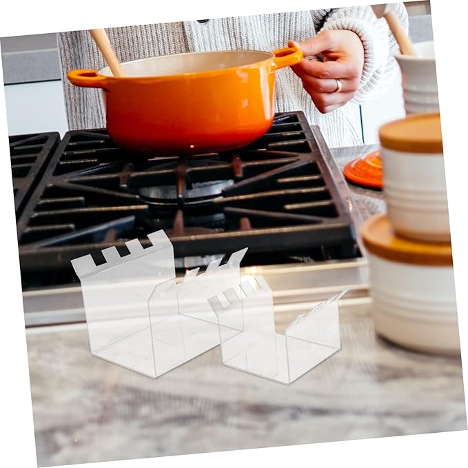 2pcs Acrylic Food Bag Stand Food Prep Rack for Easy Filling Space-saving Design Storage Bag Holder for Kitchen Organization