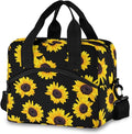 Sunflowers Insulated Lunch Bag Reusable Lunch Tote Bag Cooler Bag for Women Men Adult Lunch Box with Adjustable Shoulder Strap Leakproof Lunch Bag for Work School Picnic Camping