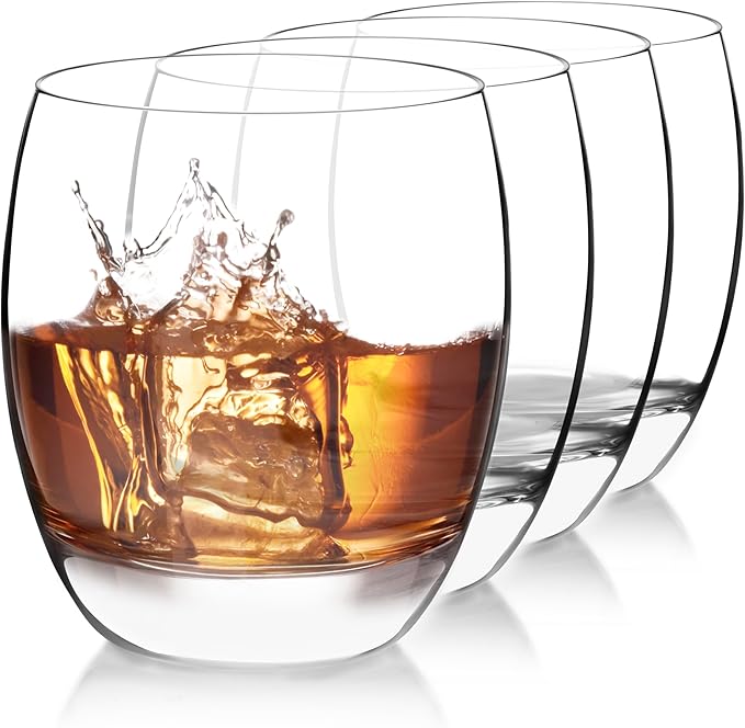 Luigi Bormioli Crescendo Double Old-Fashioned Glasses - Clear, Set of 4