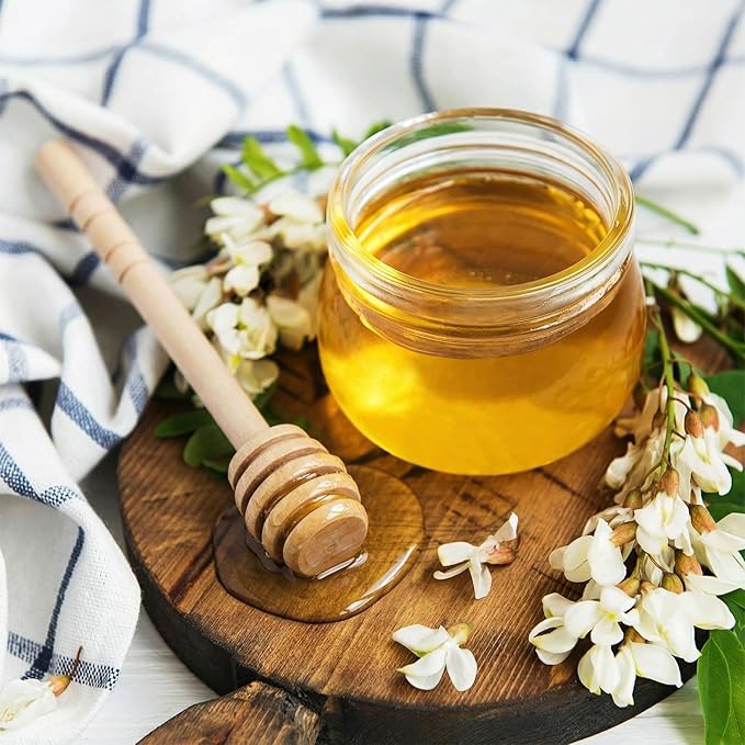 100Pcs 4inch Honey Dipper Sticks - Wooden Honey Dipper, 4 Inch Mini Honeycomb Stick, Honey Stirrer Stick for Honey Jar Dispense Drizzle Honey and Wedding Party Present